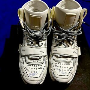 Balmain high top sneakers “Graffiti”